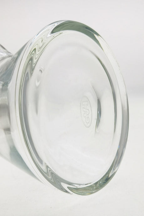 Close-up of TAG 12" Beaker Base with 9MM Thick Glass and 18/14MM Downstem