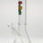TAG 12" Beaker Bong in Clear Borosilicate Glass with Wavy Rasta Label and 18/14MM Downstem