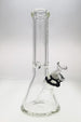 TAG 12" Beaker Bong 50x9MM with 18/14MM Downstem, Thick Borosilicate Glass, Front View
