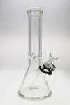 TAG 12" Beaker Bong 50x9MM with 18/14MM Downstem, Thick Borosilicate Glass, Front View