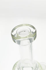 TAG 12" Bent Neck Matrix Inline Diffuser Bong, 18MM Female Joint Close-Up, Clear Glass