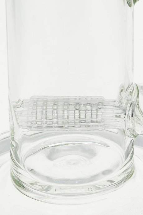 TAG 12" Clear Glass Bong with Bent Neck and Matrix Inline Diffuser, 18MM Female Joint