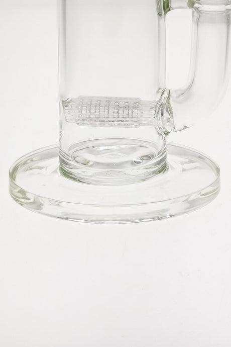 TAG 12" Bent Neck Bong with Matrix Inline Diffuser, Clear, 90 Degree Joint - Close-up