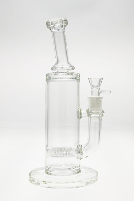 TAG 12" Bent Neck Bong with Matrix Inline Diffuser, 18MM Female Joint, Front View