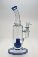 TAG 12" Bent Neck Bong with Blue Super Slit Matrix Diffuser and 18MM Female Joint
