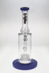 TAG 12" Bent Neck Bong with Super Slit Matrix Diffuser in Clear and Blue