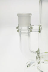 Close-up side view of TAG 12" Bent Neck Bong with Inline Diffuser and 18MM Female Joint