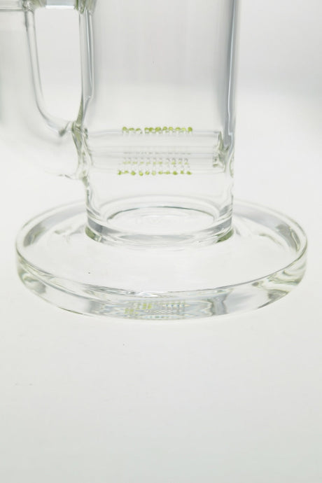 TAG 12" Clear Bent Neck Bong with Triple Inline Diffuser, 90 Degree Joint - Close-up