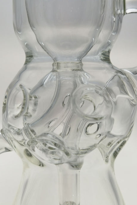 TAG 12" Clear Faberge Egg Klein Incycler with Intricate Percolator Design, Side View