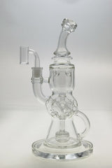 TAG 12" Faberge Egg Klein Incycler with 14MM Female Joint and Recycler Percolator - Front View