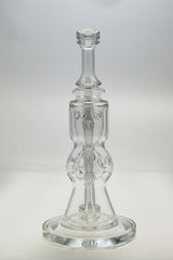 TAG 12" Clear Faberge Egg Klein Incycler with 14MM Female Joint and Recycler Percolator