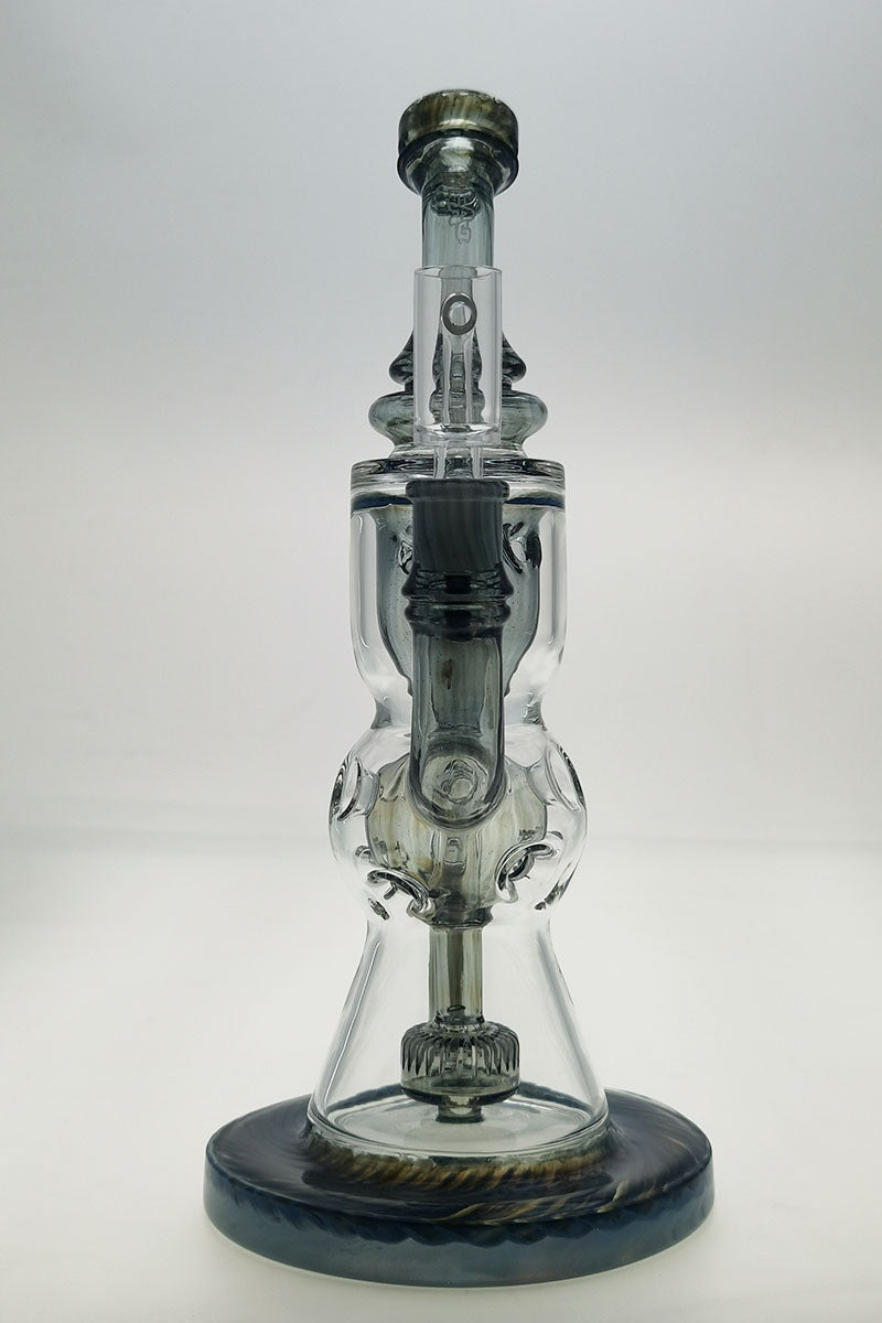 TAG 12" Faberge Egg Klein Incycler with blue accents, front view on seamless white background
