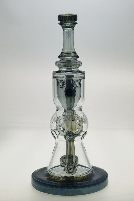 Thick Ass Glass 12" Faberge Egg Klein Incycler with slyme accents, front view