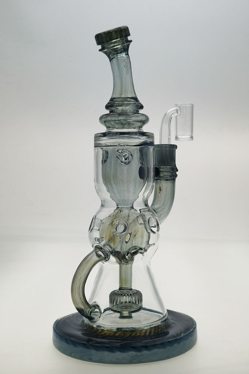 TAG 12" Faberge Egg Klein Incycler with blue accents, front view on white background
