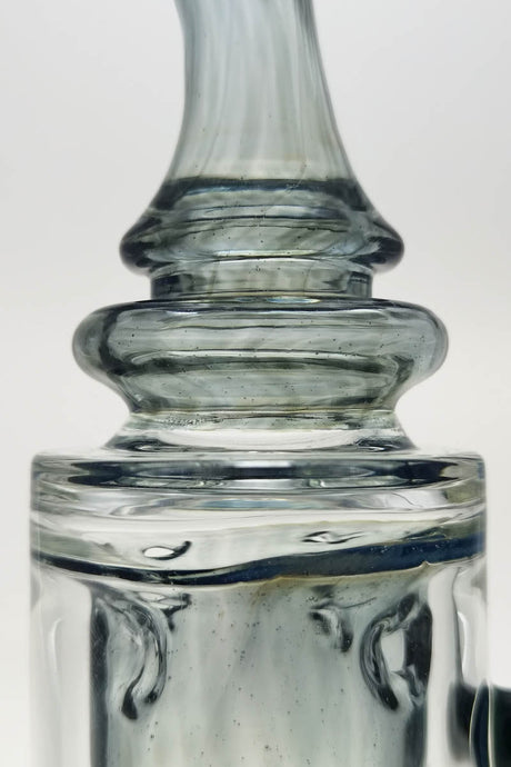 Close-up of TAG 12" Faberge Egg Klein Incycler with clear and slyme color accents