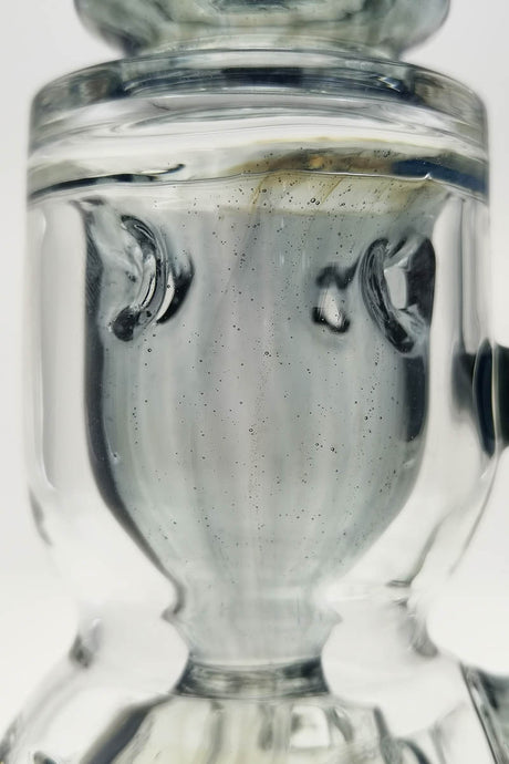 Close-up view of TAG 12" Faberge Egg Klein Incycler with clear glass and sleek design
