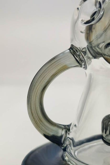 Close-up of TAG 12" Faberge Egg Klein Incycler with Slyme accents, 14MM Female joint
