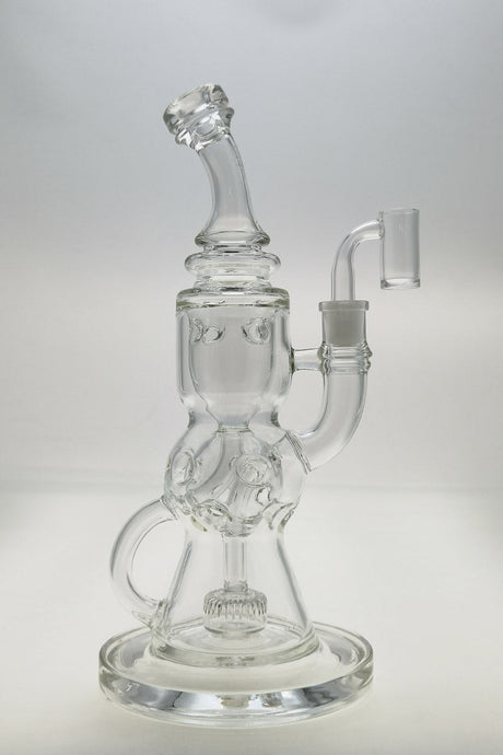 TAG 12" Faberge Egg Klein Incycler with Clear Glass and 14MM Female Joint - Front View