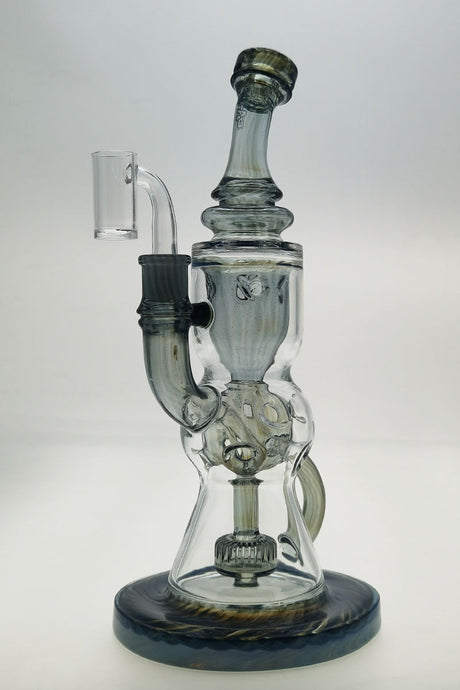 TAG 12" Faberge Egg Klein Incycler with Blue Slyme accents and percolator, front view on white background