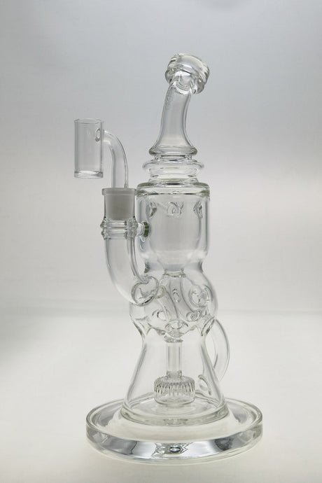 TAG 12" Faberge Egg Klein Incycler with clear glass and recycler percolator, front view