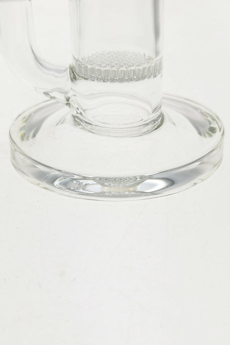 Close-up of TAG 12" Honeycomb Percolator on Glass Dab Rig, 90 Degree Joint