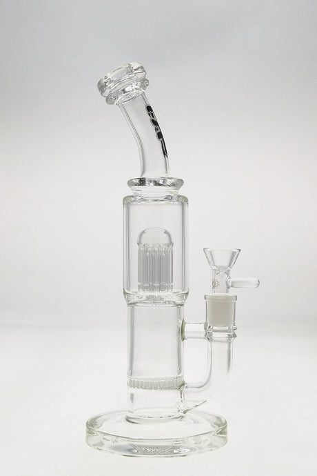 TAG 12" Clear Glass Dab Rig with Honeycomb to Tree Percolator and 14MM Female Joint