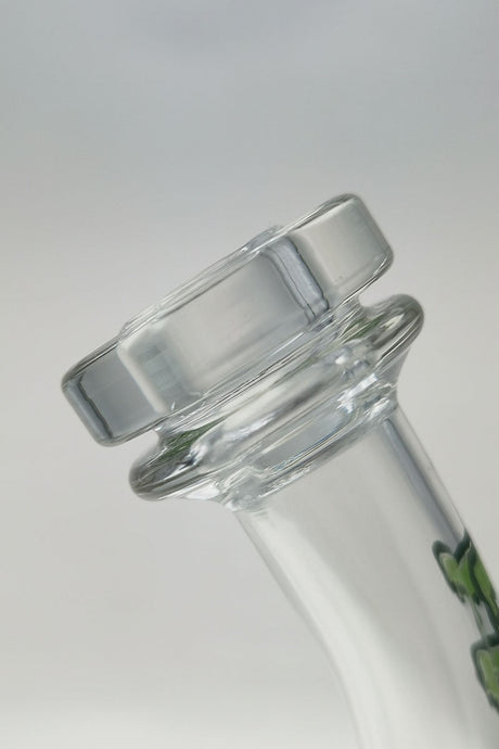 TAG 12" Single Honeycomb to Tree Percolator Dab Rig Close-Up of 14MM Female Joint