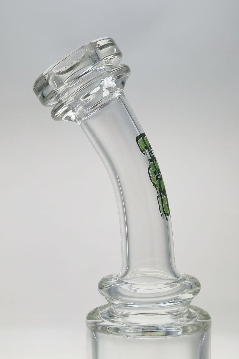 TAG 12" Single Honeycomb 10 Arm Tree Dab Rig with Clear Glass and Slyme Accents