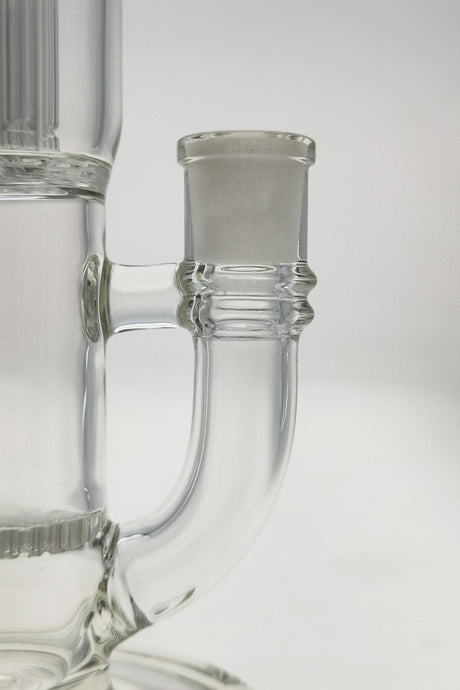 Close-up of Thick Ass Glass 12" Honeycomb & Tree Percolator Water Pipe with 14mm Female Joint
