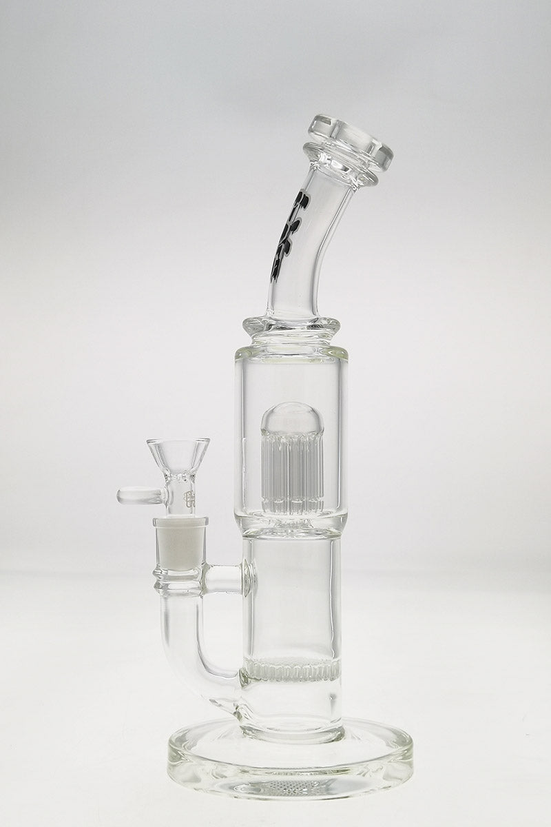 TAG 12" Honeycomb to Tree Percolator Dab Rig, 90 Degree 14MM Female Joint, Front View
