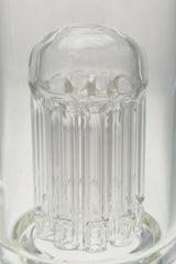Close-up of TAG 12" Honeycomb to Tree Percolator in Clear Glass, 14MM Female Joint