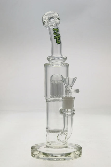 TAG 12" Honeycomb to Tree Percolator Dab Rig with Slyme Label - Front View