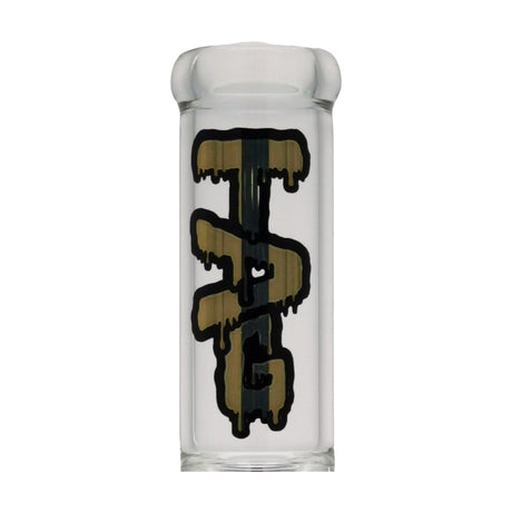 TAG 12" Clear Glass Bong with Single Honeycomb & 8 Arm Tree Percolator, Front View