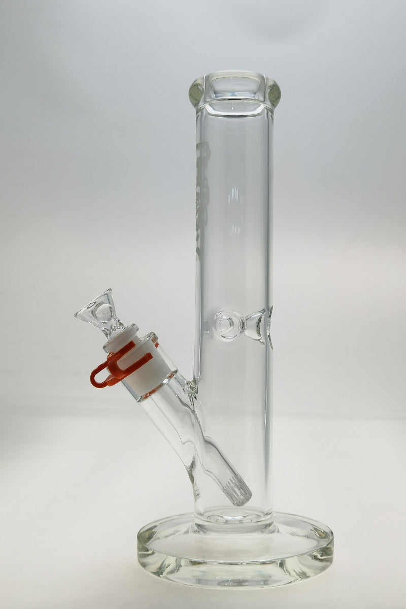 Thick Ass Glass 12" Straight Tube Bong with Beaker Base and Clear 18/14MM Downstem