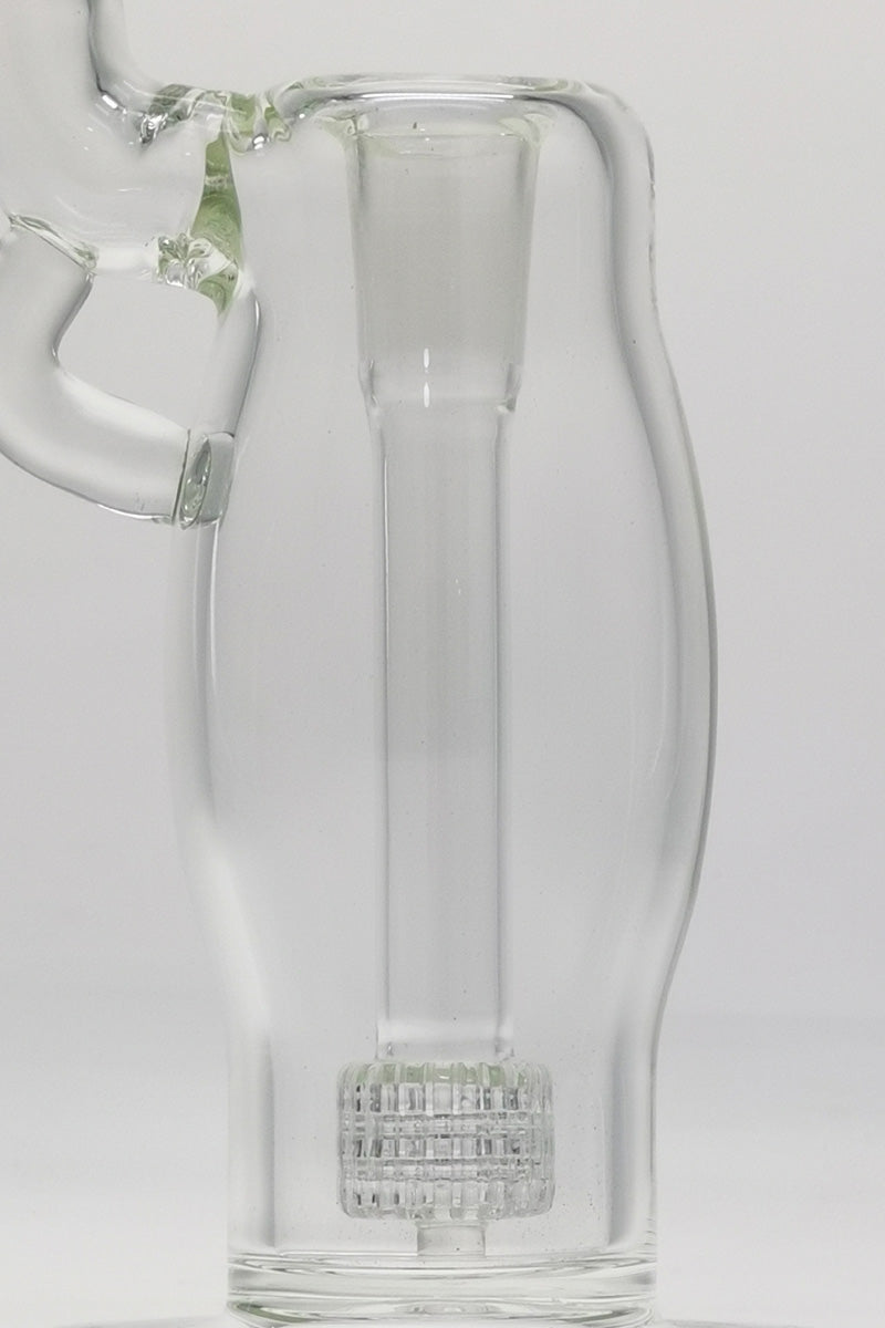 TAG 12" Super Slit Matrix Bubbler, Clear Glass, 50x5MM with 18MM Female Joint - Side View
