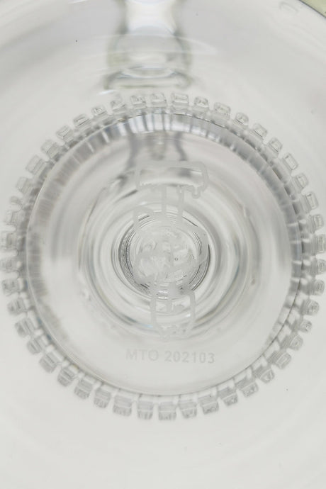 TAG 12" Bong with Super Slit Matrix Diffuser Top View for Smooth Hits