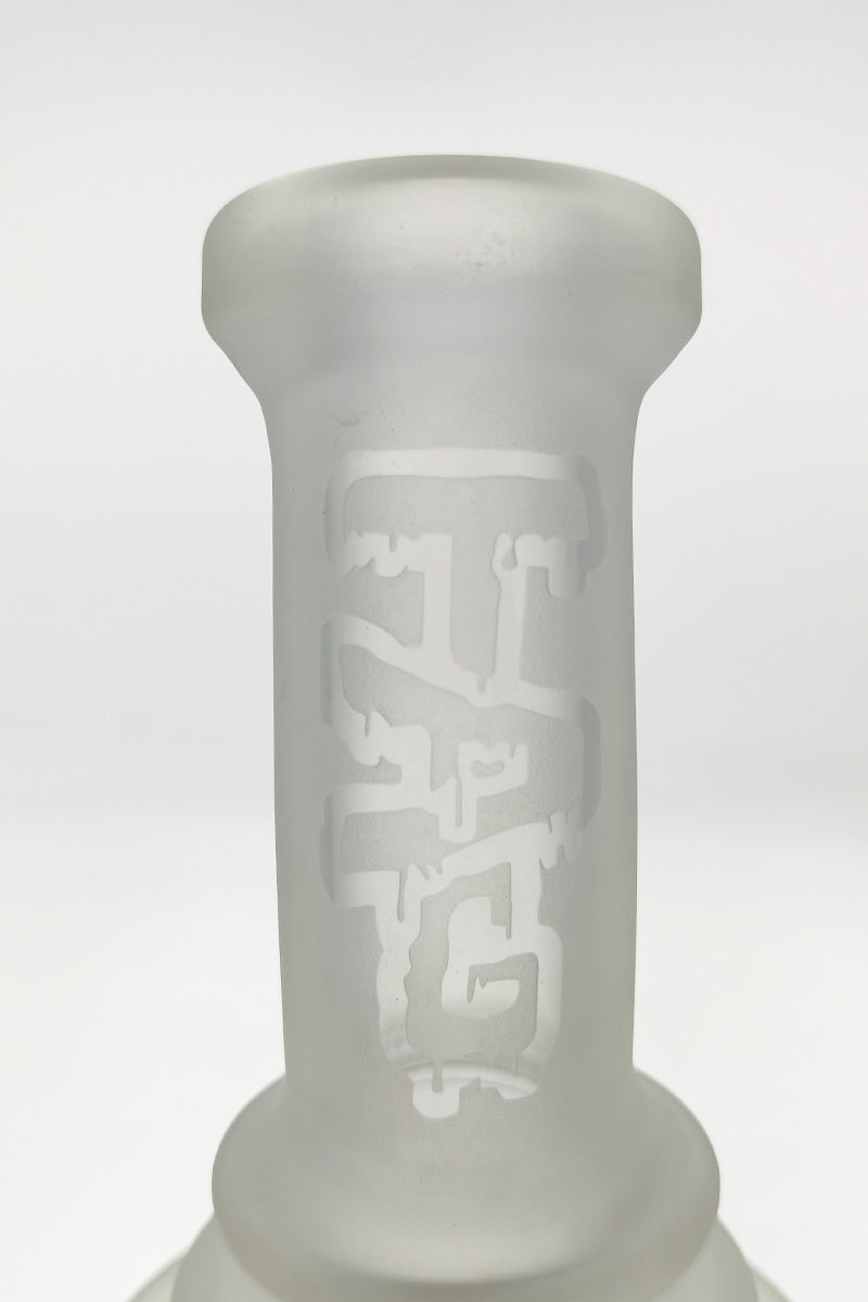TAG 12" Super Slit Matrix Diffuser Bong with Etched Logo, Front View on White Background