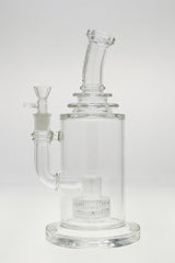 TAG 12" Super Slit Matrix Diffuser Bong front view with clear borosilicate glass and 18MM female joint