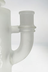 Close-up of TAG 12" Super Slit Matrix Diffuser with 18MM Female joint in frosted glass