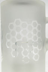 Close-up of TAG 12" Super Slit Matrix Diffuser Bong with intricate hexagonal design