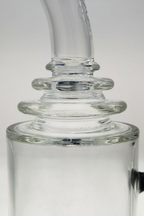 Close-up of TAG 12" Super Slit Matrix Diffuser bong joint and percolator detail
