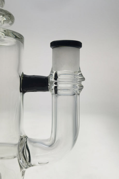 TAG 12" Bong with Super Slit Matrix Diffuser Close-up Side View on White Background