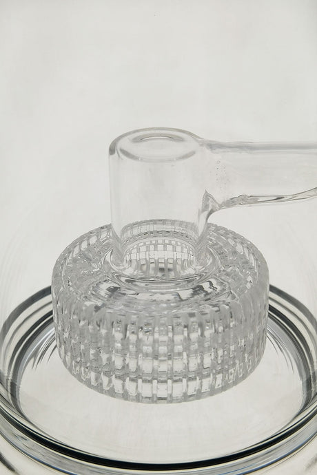 Thick Ass Glass 12" Matrix Percolator Diffuser, clear borosilicate, 5mm thick with 90-degree joint