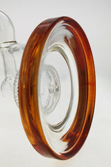 Close-up side view of TAG 12" Super Slit Matrix Diffuser with amber-tinted glass
