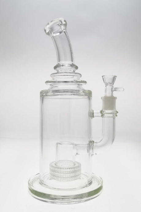 TAG 12" Super Slit Matrix Diffuser Bong with 18MM Female Joint, Front View on White Background