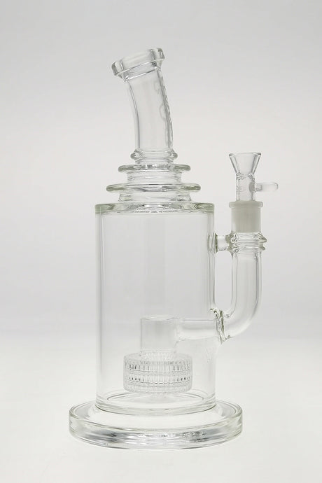 TAG 12" Bong with Super Slit Matrix Diffuser and 18MM Female Joint, Front View on White Background