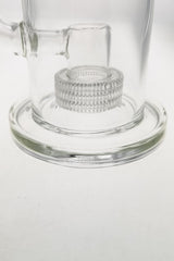 Close-up of TAG 12" Super Slit Matrix Diffuser base with 18MM Female joint, sturdy 5MM glass