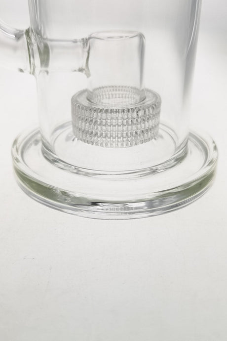 Close-up of TAG 12" Super Slit Matrix Diffuser base with 18MM Female joint, sturdy 5MM glass