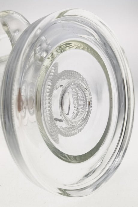 TAG 12" Bong with Super Slit Matrix Diffuser, Clear Borosilicate Glass, Top View