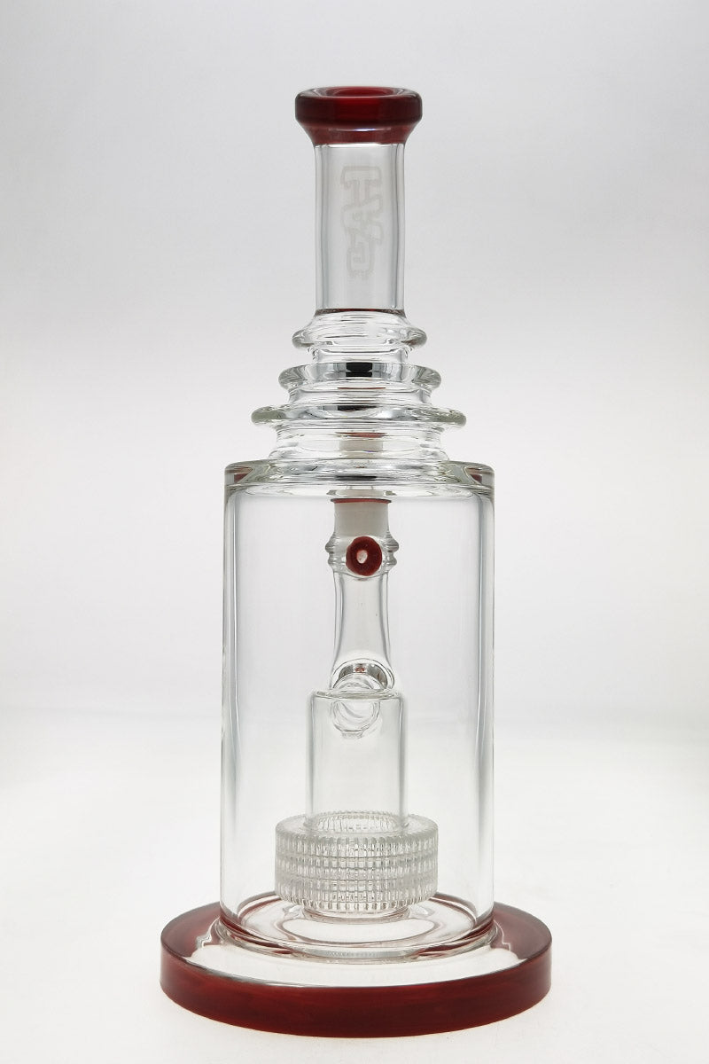 TAG 12" Super Slit Matrix Diffuser Bong with 18MM Female Joint and Sturdy Base, Front View
